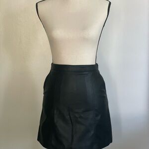 Divided Black Mini Skirt